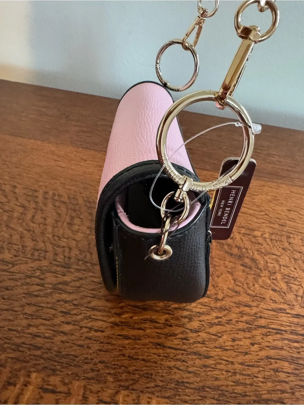 NWT Henri Bendel Mini Colorblock Saddle Bag Crossbody - Picture 5 of 14